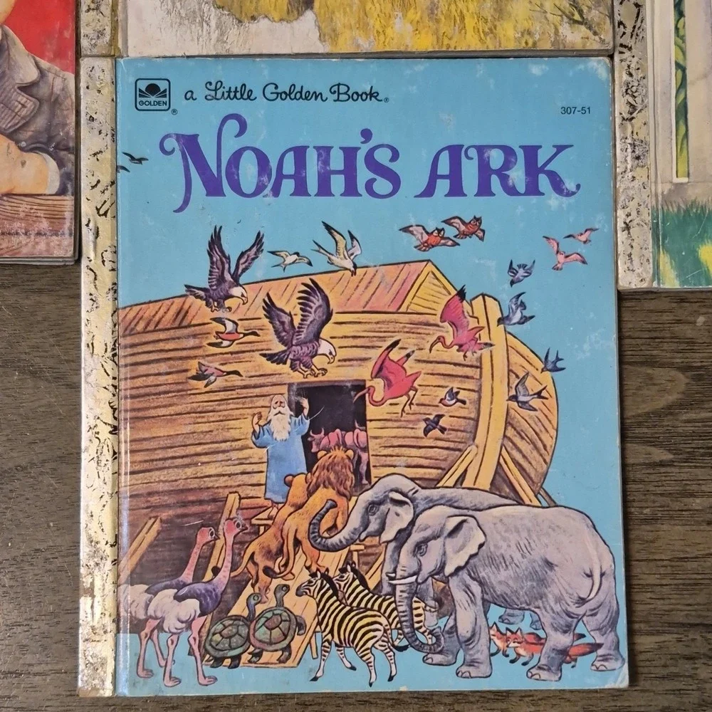 Golden Books Illustrated Children's Hardcover: Prayers, David & Goliath, Noah's…
